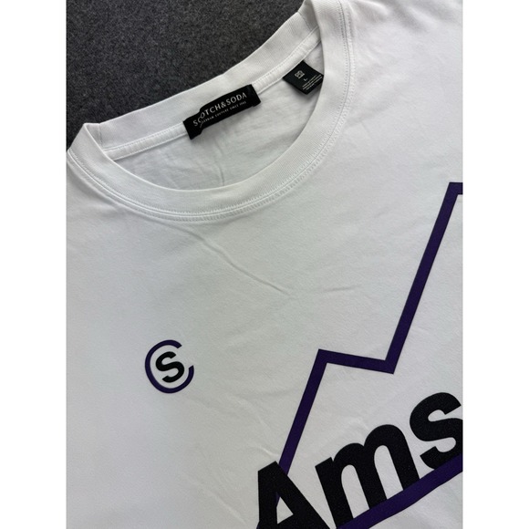 Scotch & Soda Other - Scotch & Soda Mens White Graphic T Shirt Size Large AMS 22 Head For The Hills SS